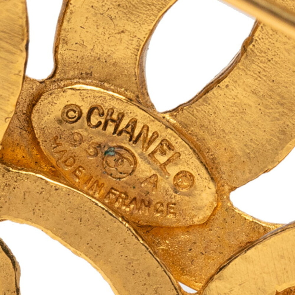 CHANEL Authentic Vintage Green Logo Brooch - Picture 3 of 4